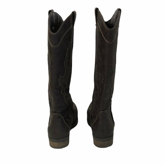 Rampage Waylen Womens Size 6 M Faux Leather Brown Western 14” Tall Boots - Picture 11 of 12